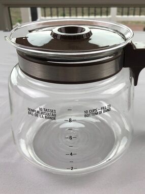 NORELCO 10 Cup Dial A Brew II Coffee Maker Glass Carafe HB5185 Vintage 6" dia.